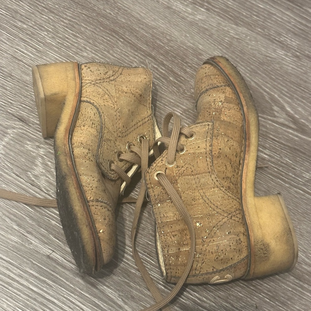 Cork booties with gum sole - Picture 2 of 8